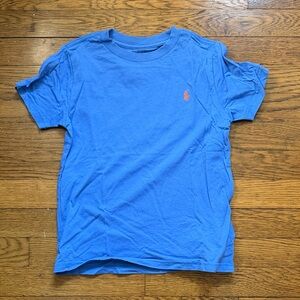 Polo by Ralph Lauren Blue Tee with Orange Logo